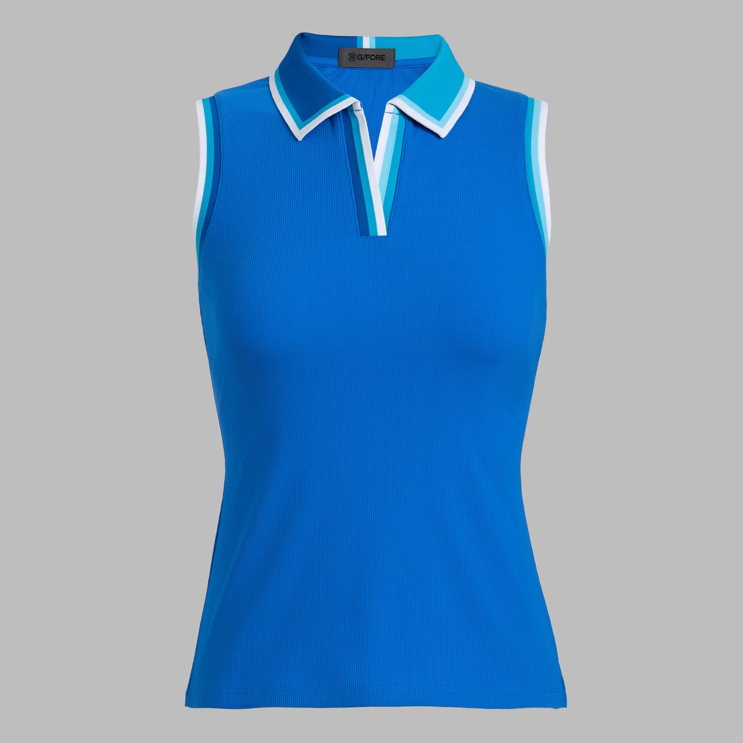 Johnny Collar Ribbed Tech Sleeveless Polo