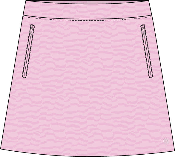 Broken Striped Silky Tech Nylon Skort