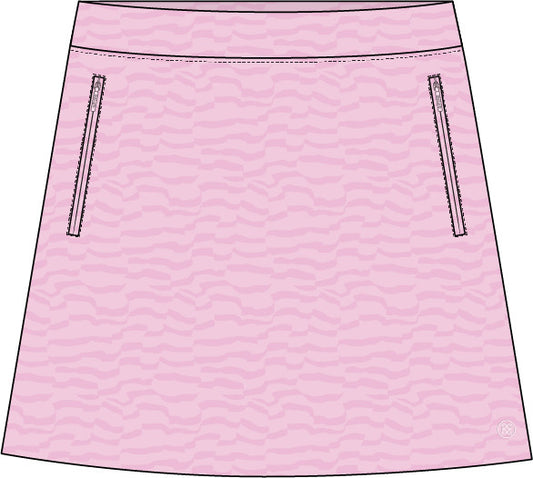 Broken Striped Silky Tech Nylon Skort