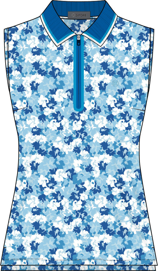 Camo Floral Tech Pique Polo