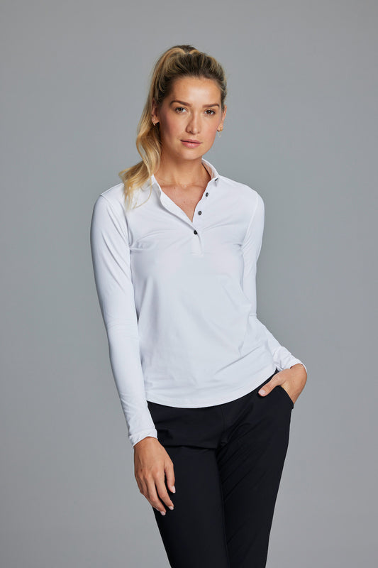 Scarlet Long Sleeve Polo