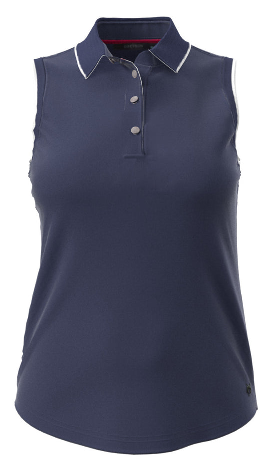 Scarlet Sleeveless Polo