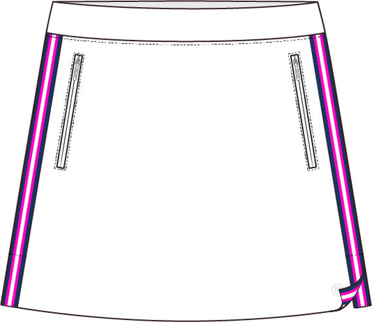 Side Striped Scuba Skort